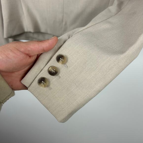 NEW Joie Tan Oatmeal Short Blazer Suit Jacket Women’s Career Wear Size XS - Picture 6 of 6